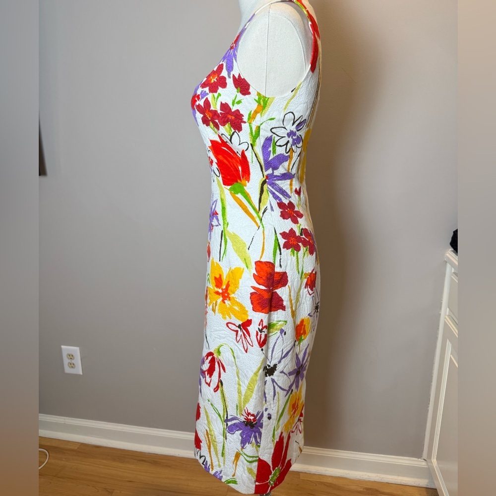 Dolce & Gabbana Floral Print Knee-Length Dress Size 4/6 - Picture 9 of 11